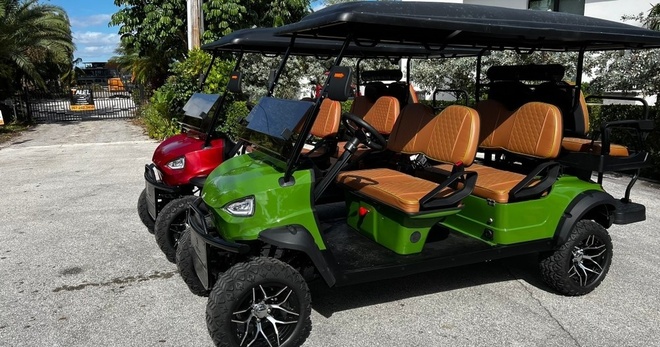 Electro EV 6 Golf Cart Rental - Hollywood Beach Hotel